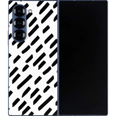 Black Dash Galaxy Z Fold6 Skin