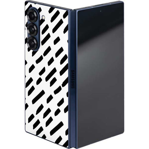 Black Dash Galaxy Z Fold6 Skin