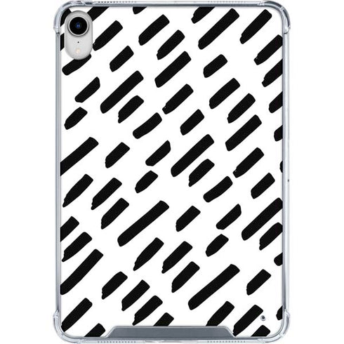 Black Dash iPad 11th Gen (2025) Clear Case