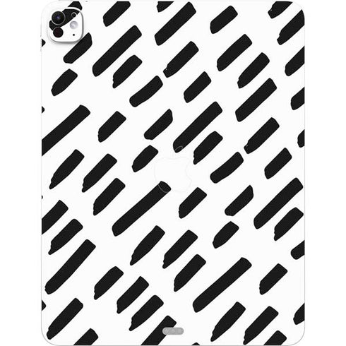 Black Dash iPad Pro 13in M4 (2024) Skin