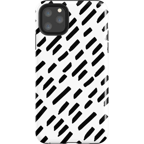 Black Dash iPhone Cases