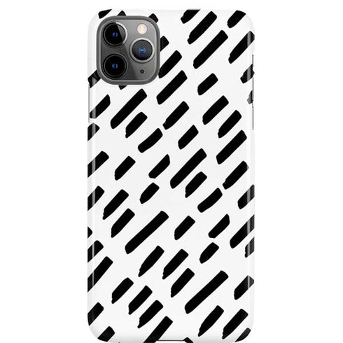 Black Dash iPhone Cases