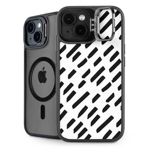 Black Dash iPhone 14 Plus Kickstand Case
