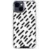 Black Dash iPhone 15 Clear Case