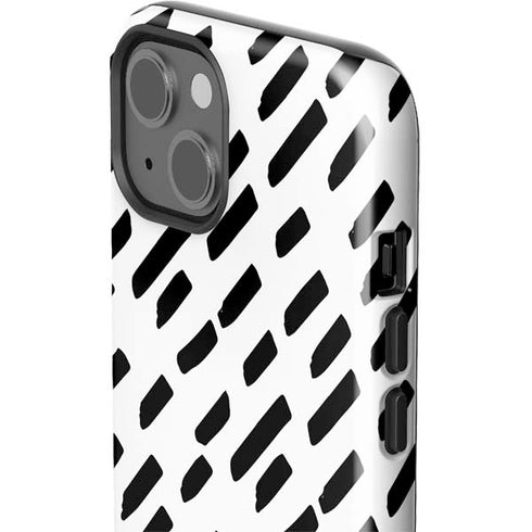 Black Dash iPhone 15 Impact Case