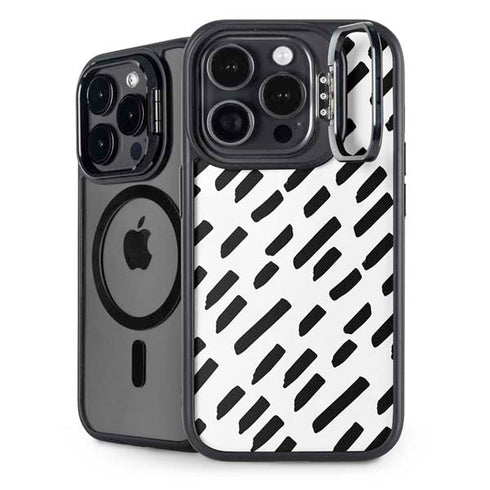 Black Dash iPhone 15 Pro Kickstand Case