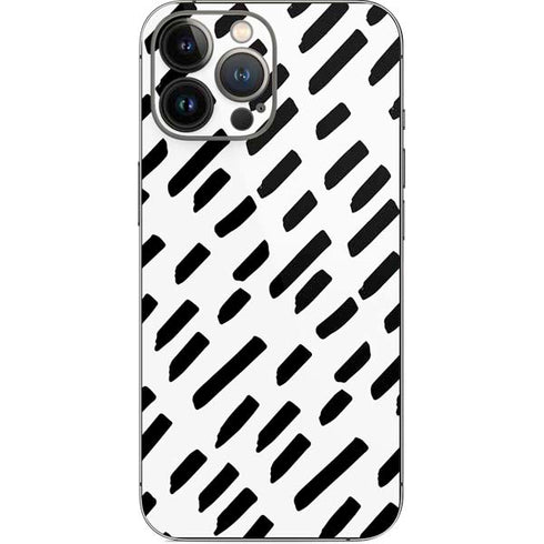 Black Dash iPhone 15 Pro Max Skin