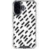 Black Dash iPhone 16 Clear Case