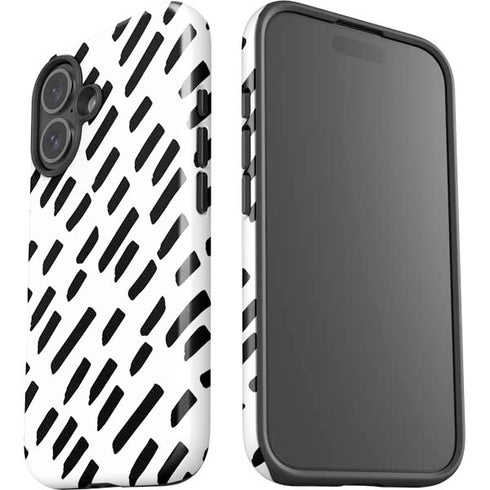 Black Dash iPhone 16 Plus Impact Case