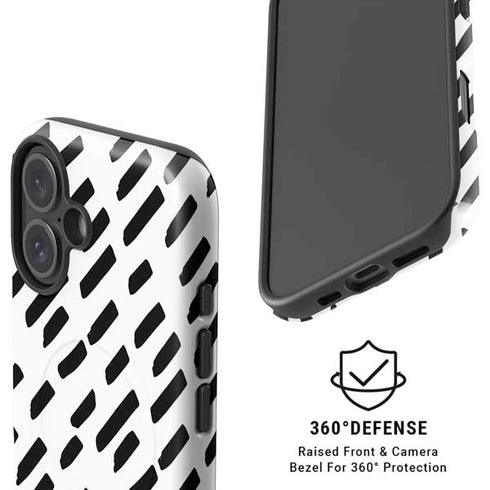 Black Dash iPhone 16 Plus Magsafe Impact Case