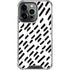Black Dash iPhone 16 Pro Clear Case