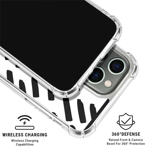 Black Dash iPhone 16 Pro Clear Case