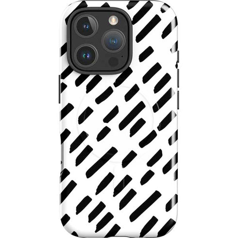 Black Dash iPhone 16 Pro Magsafe Impact Case