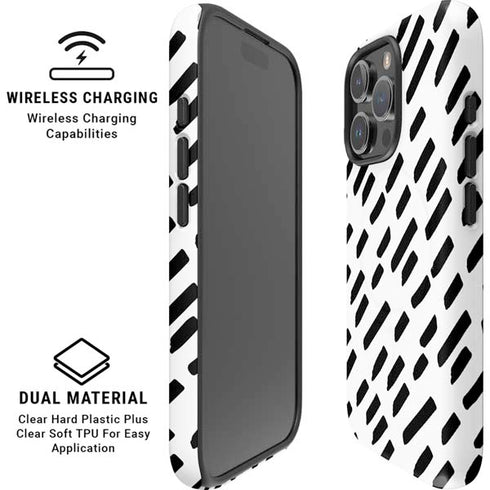 Black Dash iPhone 16 Pro Magsafe Impact Case