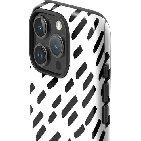 Black Dash iPhone 16 Pro Max Impact Case