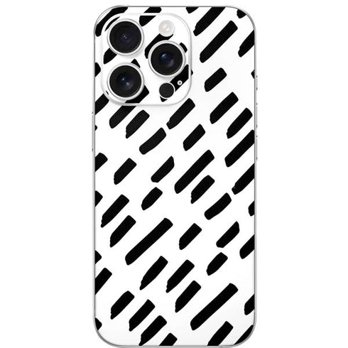 Black Dash iPhone 16 Pro Skin