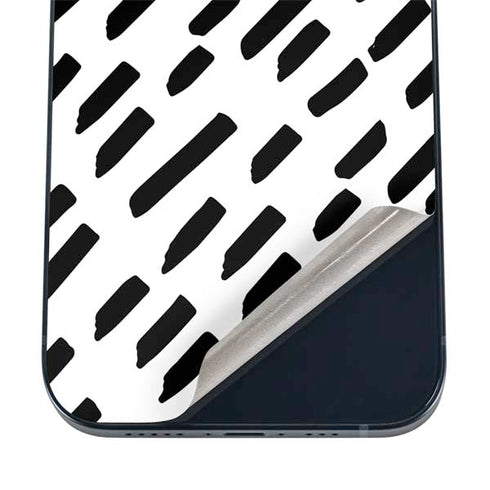 Black Dash iPhone 16 Skin