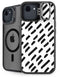 Black Dash iPhone 16e Kickstand Case