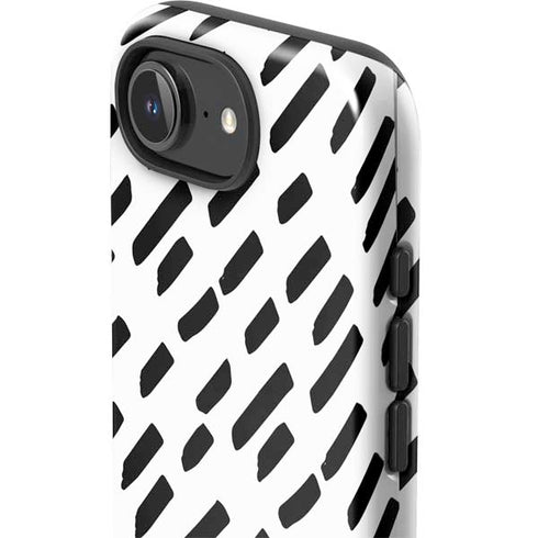 Black Dash iPhone 16e Impact Case