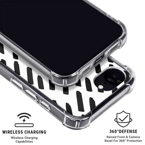 Black Dash iPhone 16e MagSafe Case