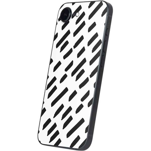 Black Dash iPhone 16e Skin