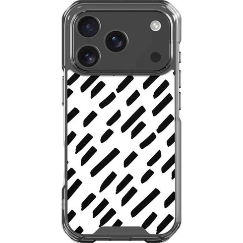 Black Dash iPhone 18 Pro Clear Case