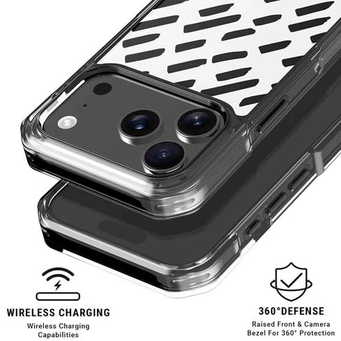 Black Dash iPhone 18 Pro Clear Case