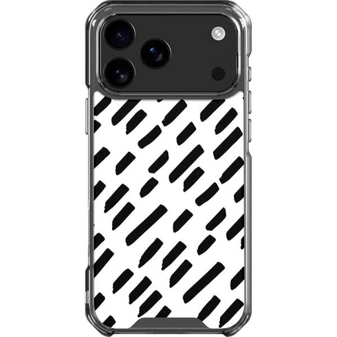 Black Dash iPhone 18 Pro Max Clear Case