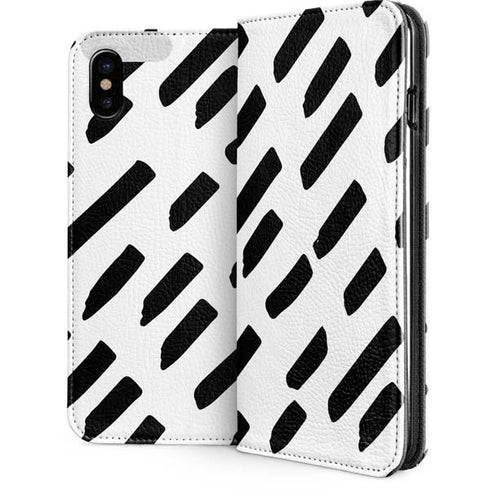 Black Dash iPhone 8 Folio Case