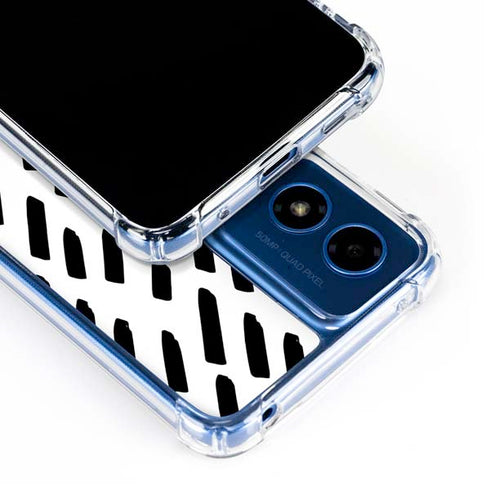 Black Dash Moto G Play 4G (2024) Clear Case