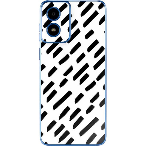 Black Dash Moto G Play 4G (2024) Skin