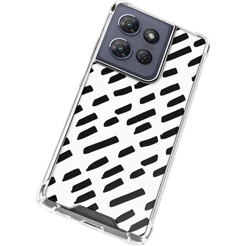 Black Dash Moto G Stylus 5G (2025) Clear Case