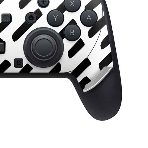 Black Dash Nintendo Switch 2 (2025) Pro Controller Skin