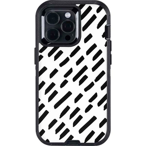 Black Dash Otterbox Defender iPhone Skin