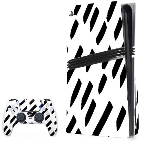 Black Dash PS5 Pro Disk Bundle Skin