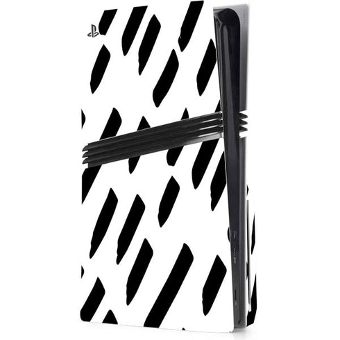 Black Dash PS5 Pro Disk Console Skin