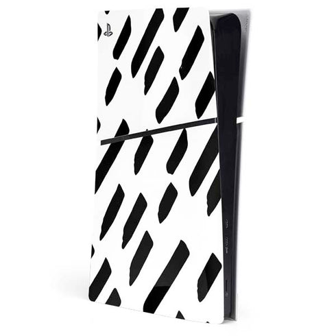 Black Dash PS5 Slim Digital Edition Console Skin