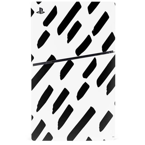 Black Dash PS5 Slim Digital Edition Console Skin