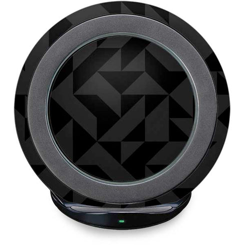 Black Geometric Fast Charge Wireless Charging Stand Skin