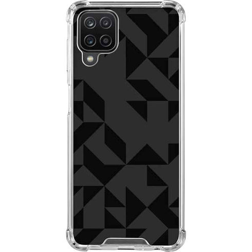 Black Geometric Galaxy Cases
