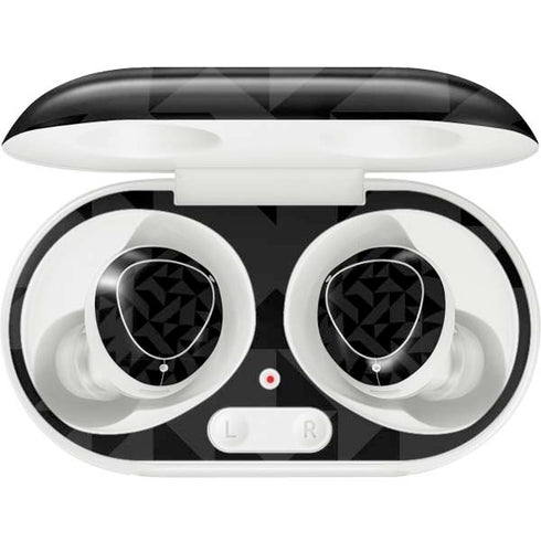 Black Geometric Galaxy Buds Plus Skin