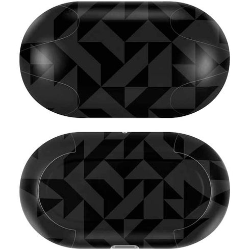 Black Geometric Galaxy Buds Plus Skin