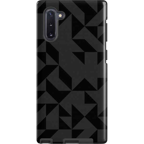 Black Geometric Galaxy Cases
