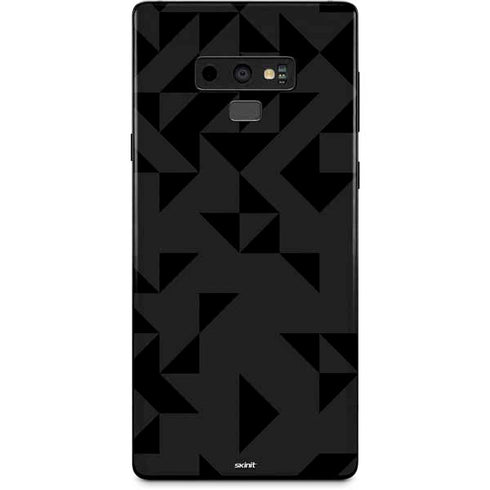 Black Geometric Galaxy Note 9 Skin