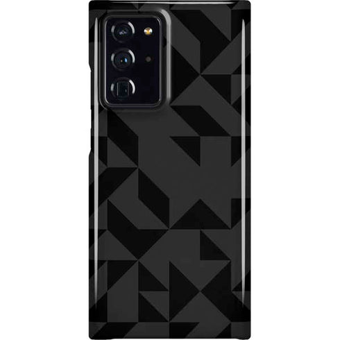 Black Geometric Galaxy Cases