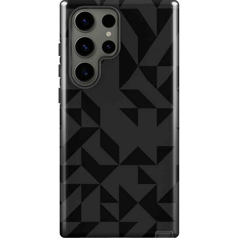 Black Geometric Galaxy S23 Ultra Pro Case