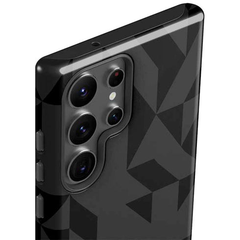 Black Geometric Galaxy S23 Ultra Pro Case