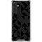 Black Geometric Galaxy A17 Clear Case