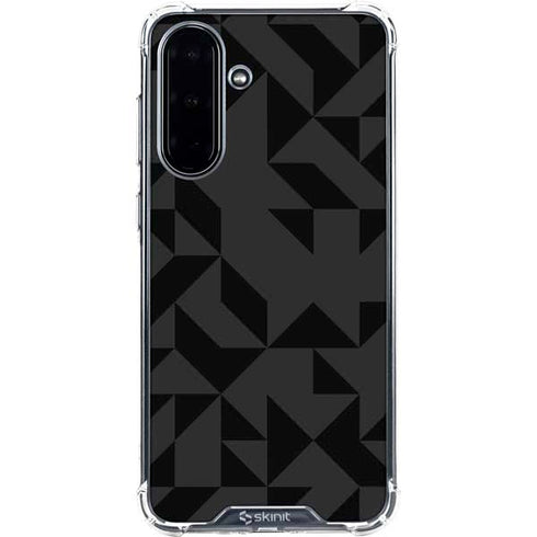 Black Geometric Galaxy A36 5G Clear Case