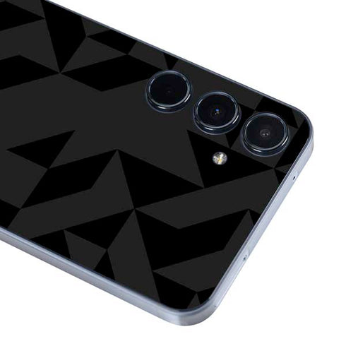 Black Geometric Galaxy A55 5G Skin